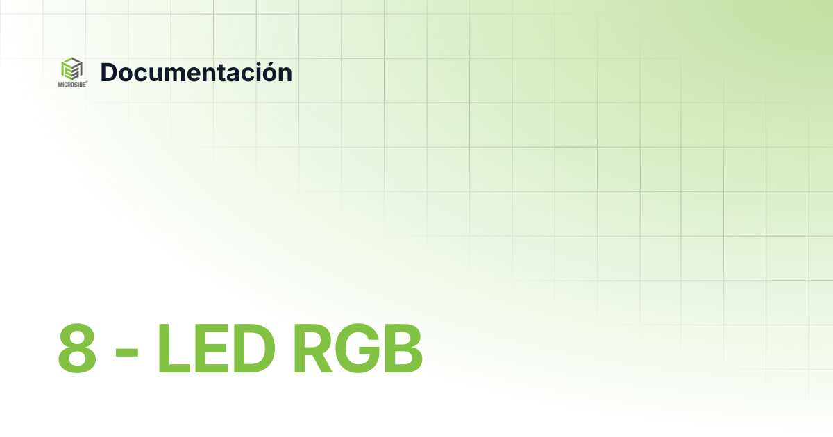 8 - LED RGB | Documentación